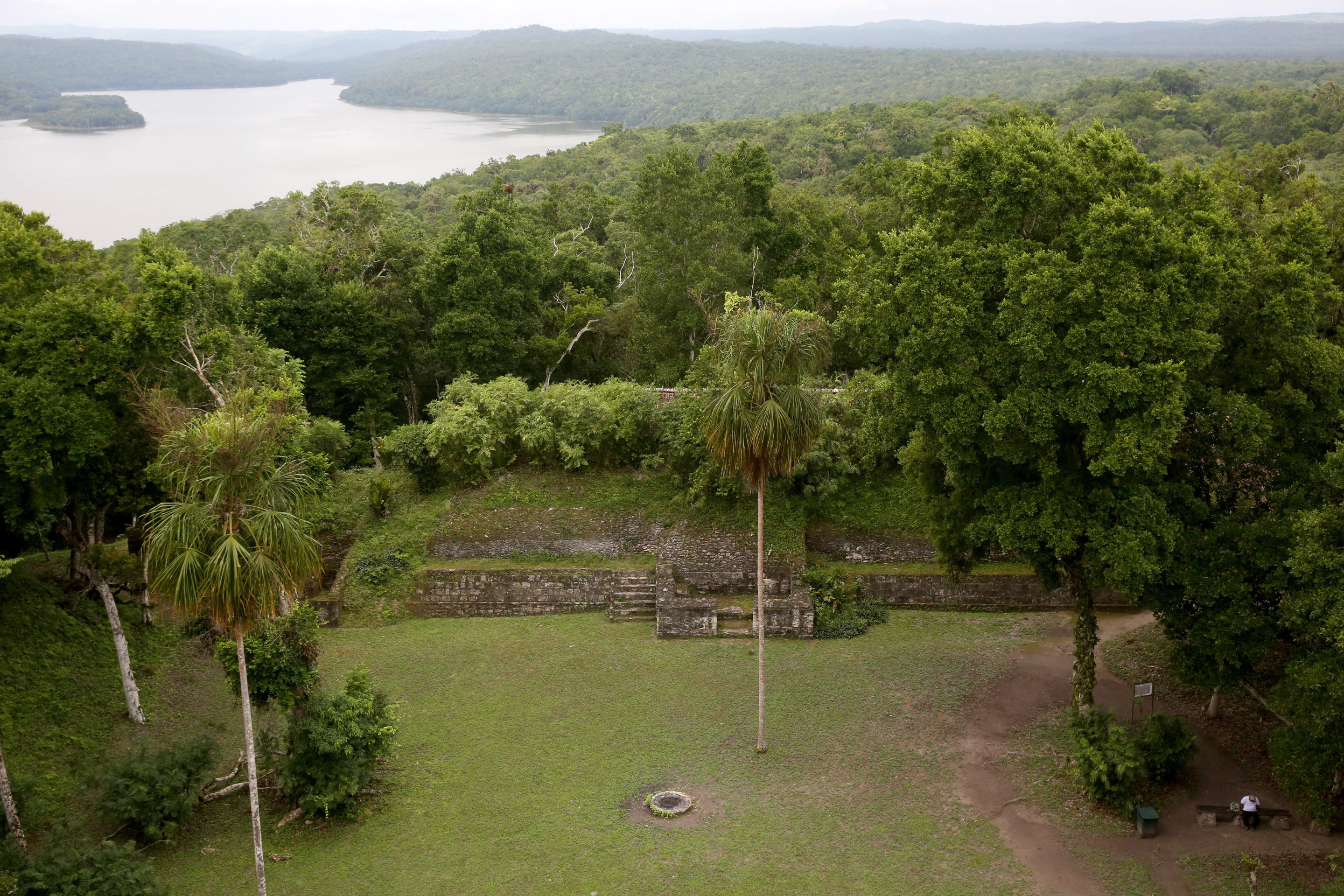 Vista del parque arqueológico Yaxhá-Nakúm-Naranjo, una de las ciudades del Imperio Maya más grandes en Guatemala (EFE/Esteban Biba/Archivo)