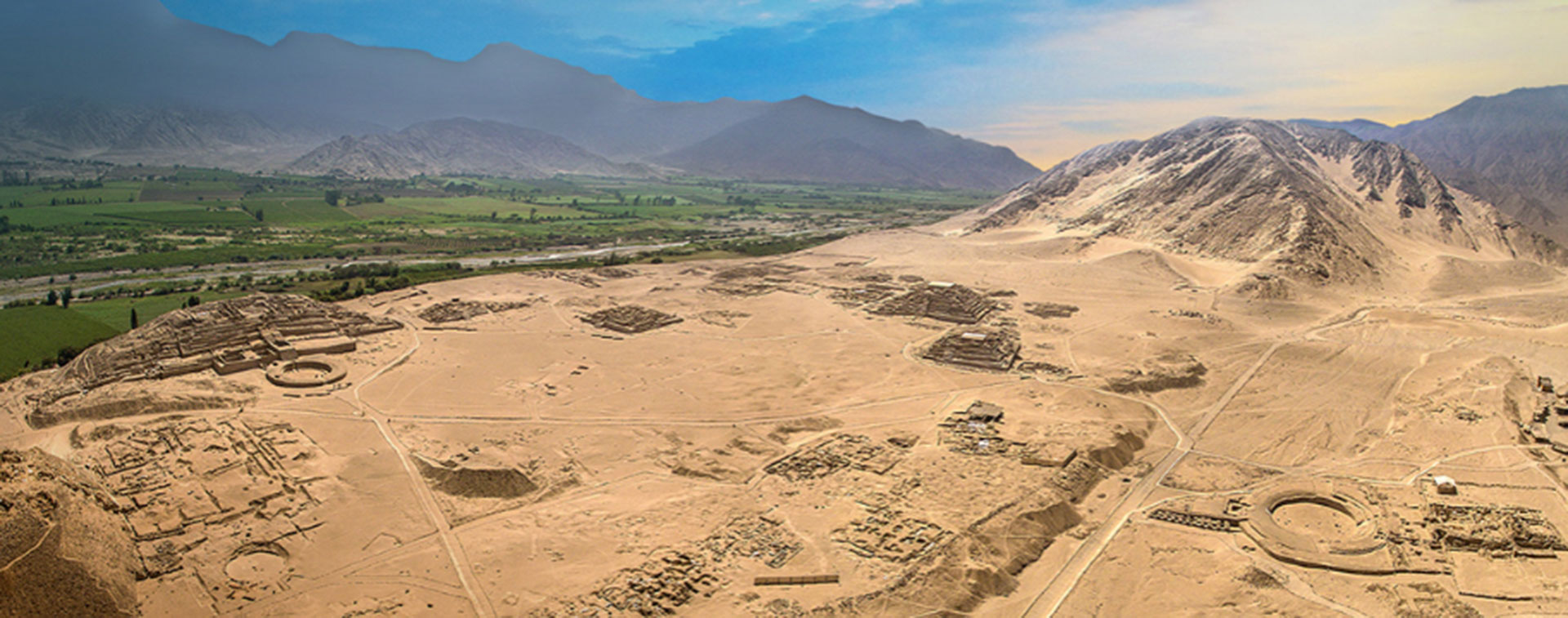 La Ciudad Sagrada de Caral-Supe se ubica en la provincia de Barranca, en la Región Lima de Perú