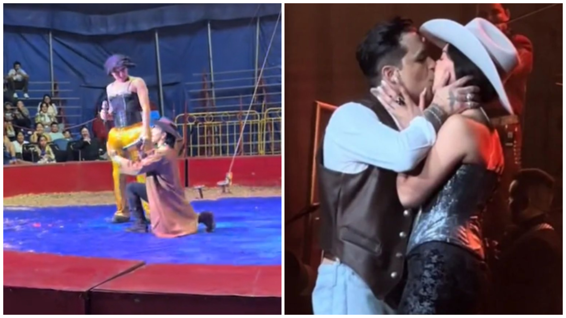Se burlan de Christian Nodal y Ángela Aguilar en circo; internautas piden gira: “Por esto pago internet” - Infobae