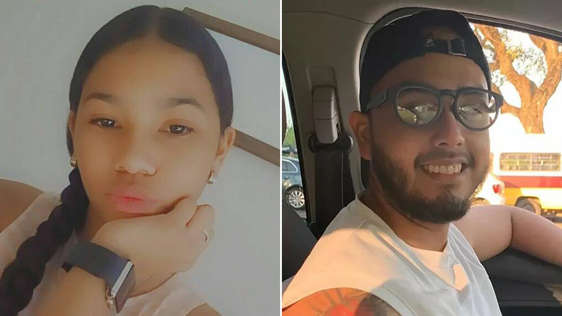 Jeinsmar (15) y Juan Márquez (23), sobrina y tío, víctimas fatales del choque