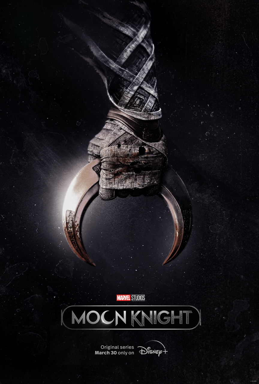 Póster de la serie "Moon Knight", que se estrenará el 30 de marzo en Disney+. (Foto cortesía)