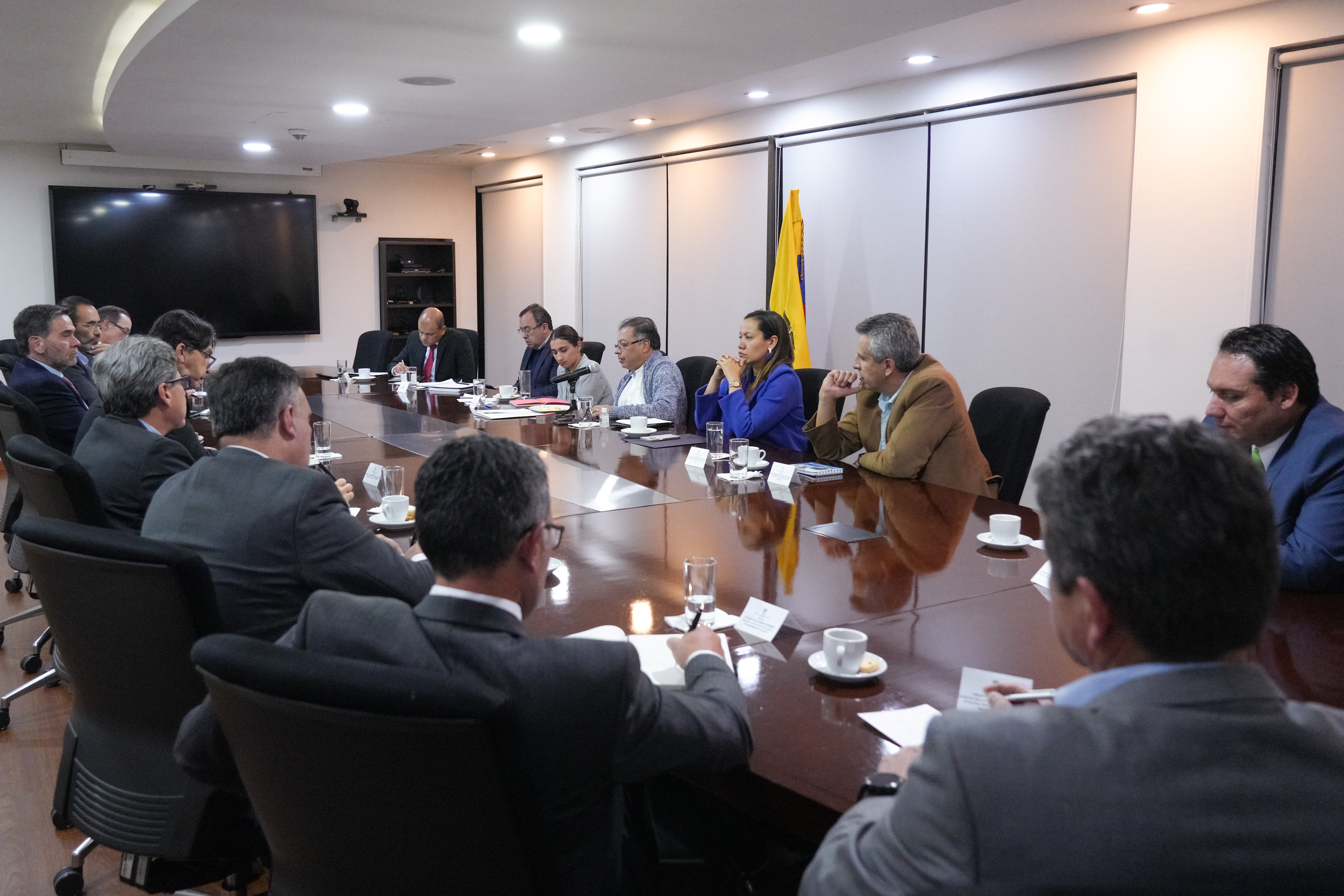 El encuentro se realizó en la noche del jueves 9 de febrero.
Presidencia (Andrea Puentes)