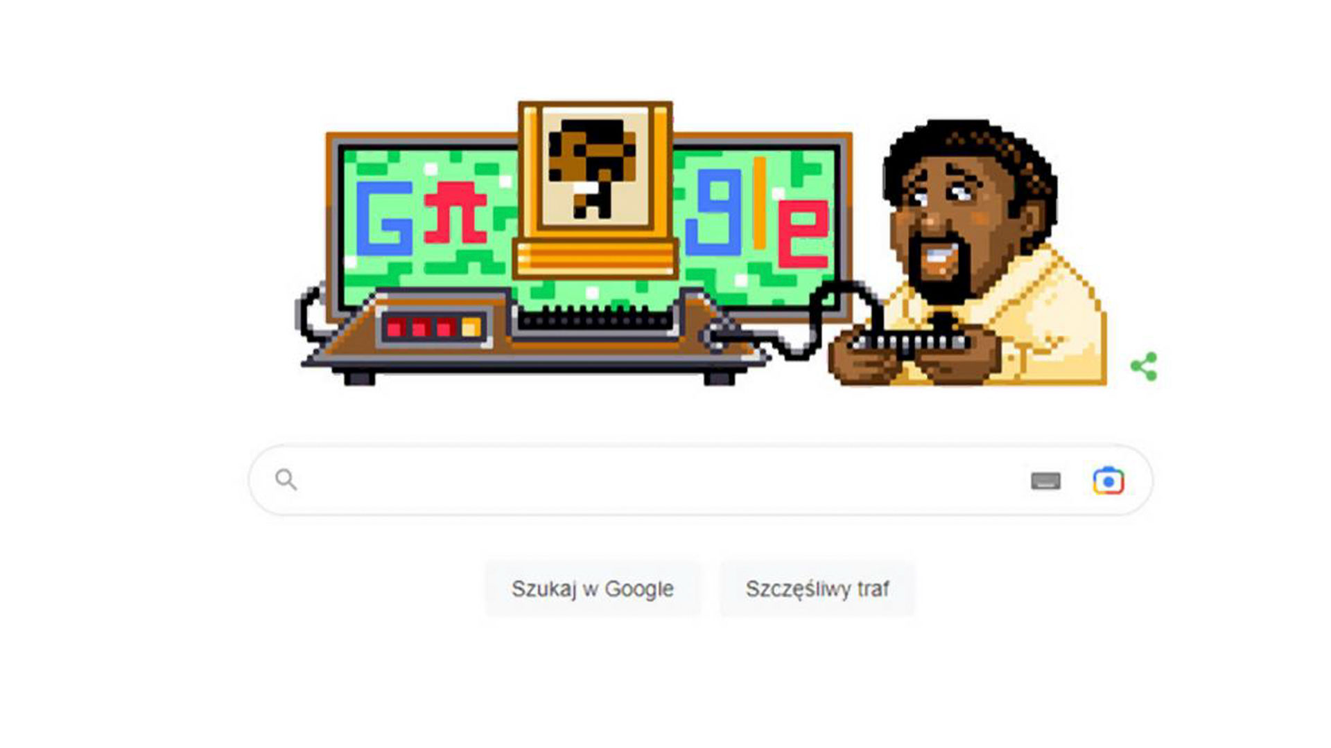 La imagen con la que Google homenajeó a Jerry Lawson.