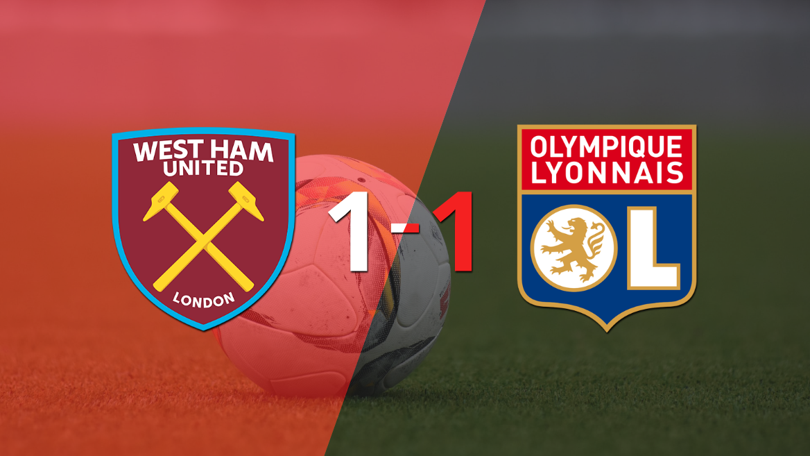 West Ham United y Olympique Lyon se repartieron los puntos en un 1 a 1