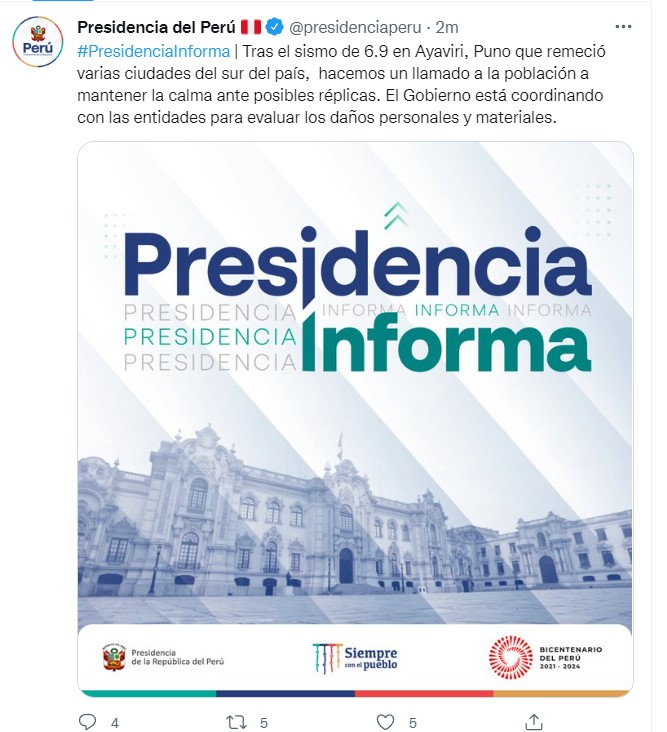 Presidencia del Perú