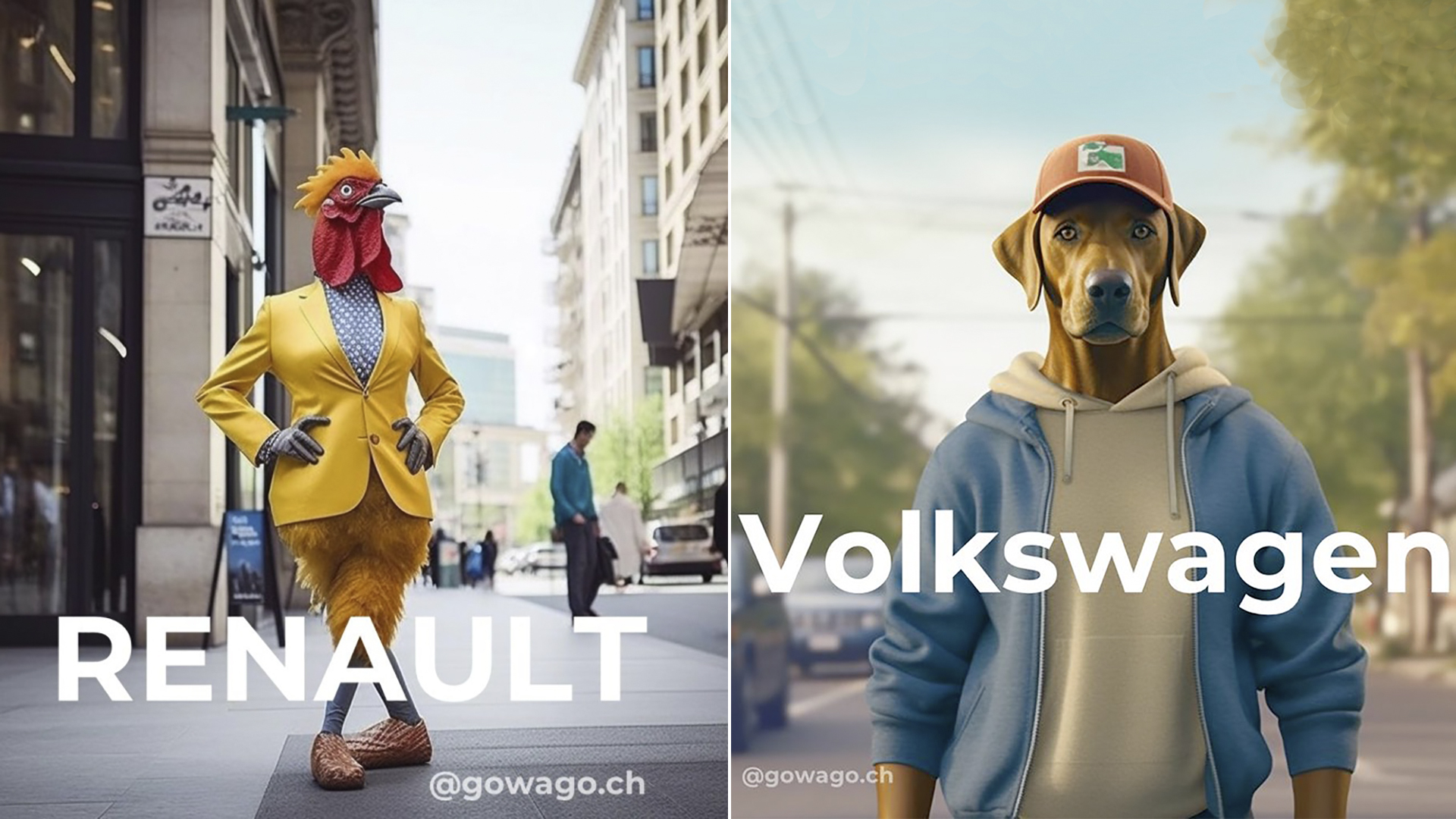 Típicamente estridente como un gallo francés en el caso de Renault, y confiable y simple como un perro labrador para la referencia de Volkswagen