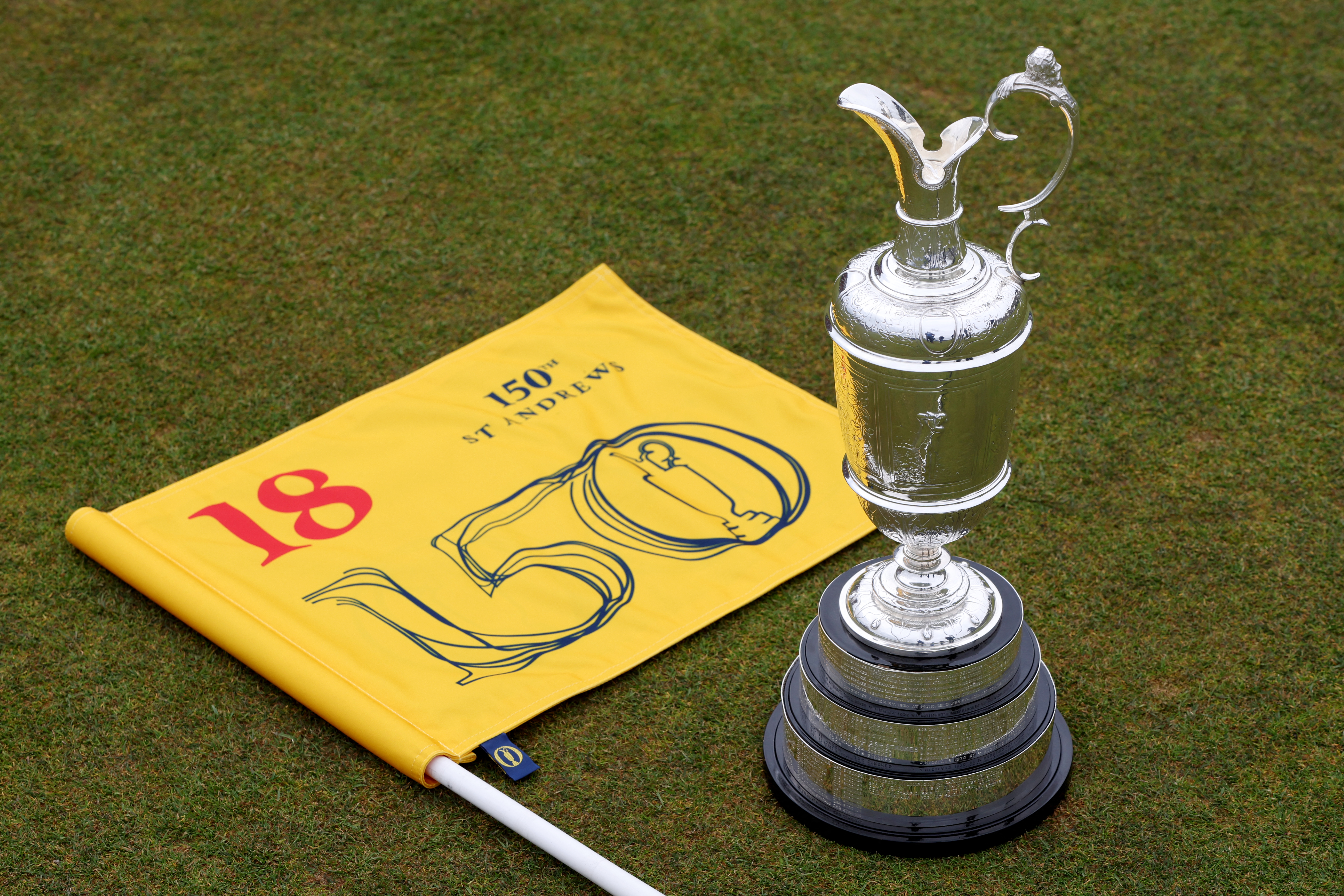 The Open Championship Preview - St Andrews, Scotland, Britain - April 26, 2022 The Claret Jug is pictured ahead of The Open Championship Action Images via Reuters/Paul Childs