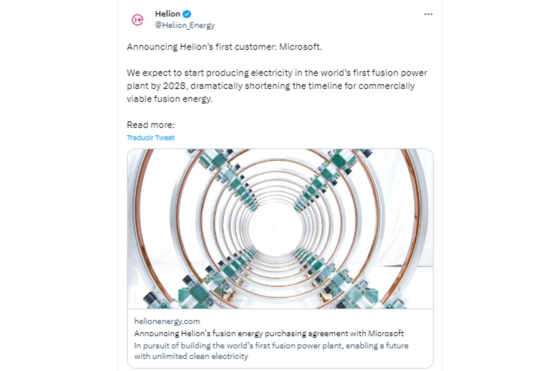 Microsoft respalda el proyecto de Sam Altman: construirán la primera central de fusión nuclear. (Twitter)