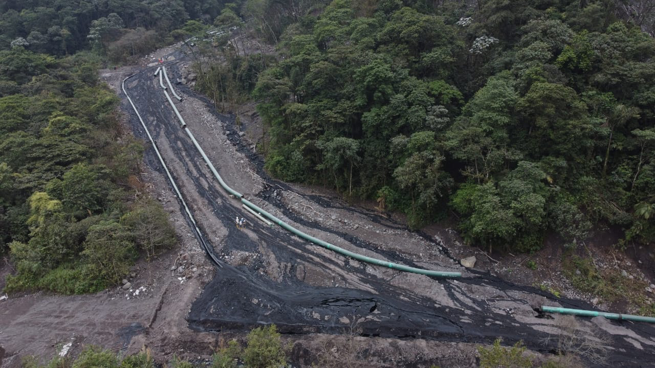 Imagen de una de las zonas afectadas por el derrame de petróleo en la Amazonía Ecuatoriana