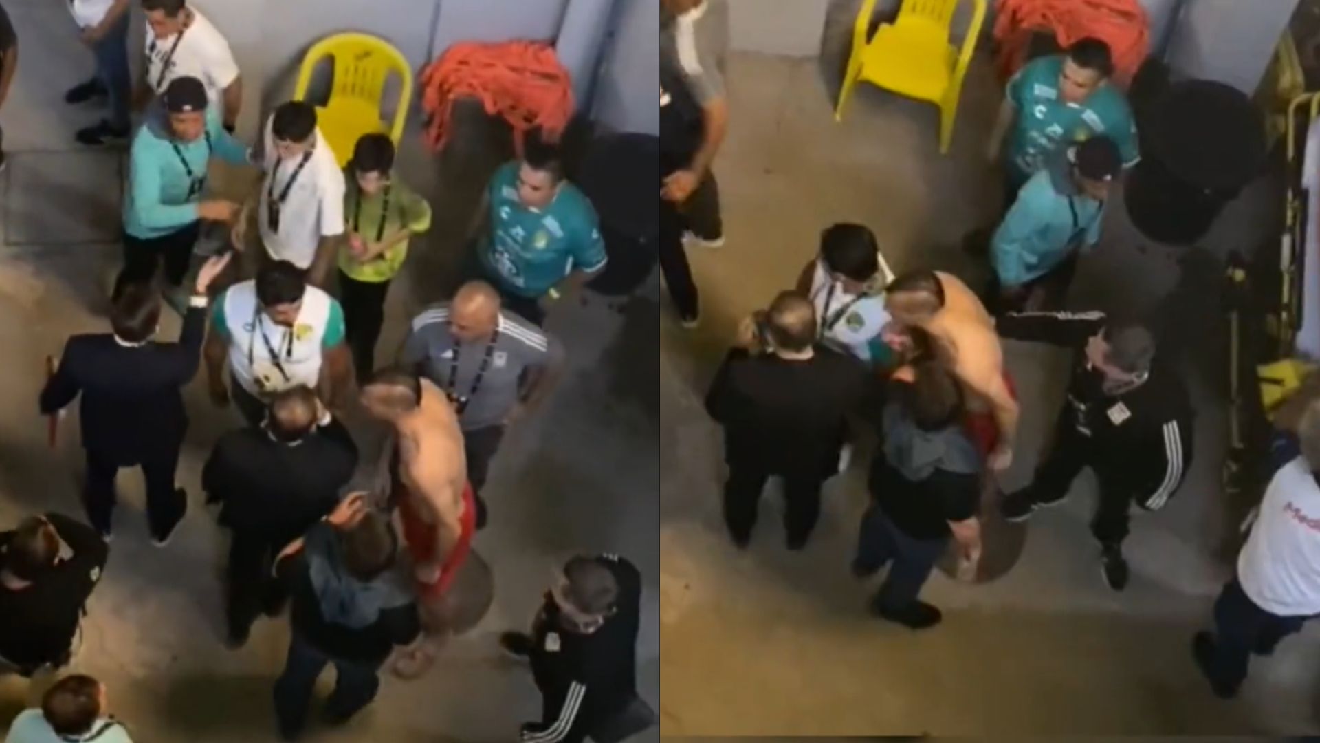 Filtraron video de Nahuel Guzmán reclamándole a comisionado de Concacaf