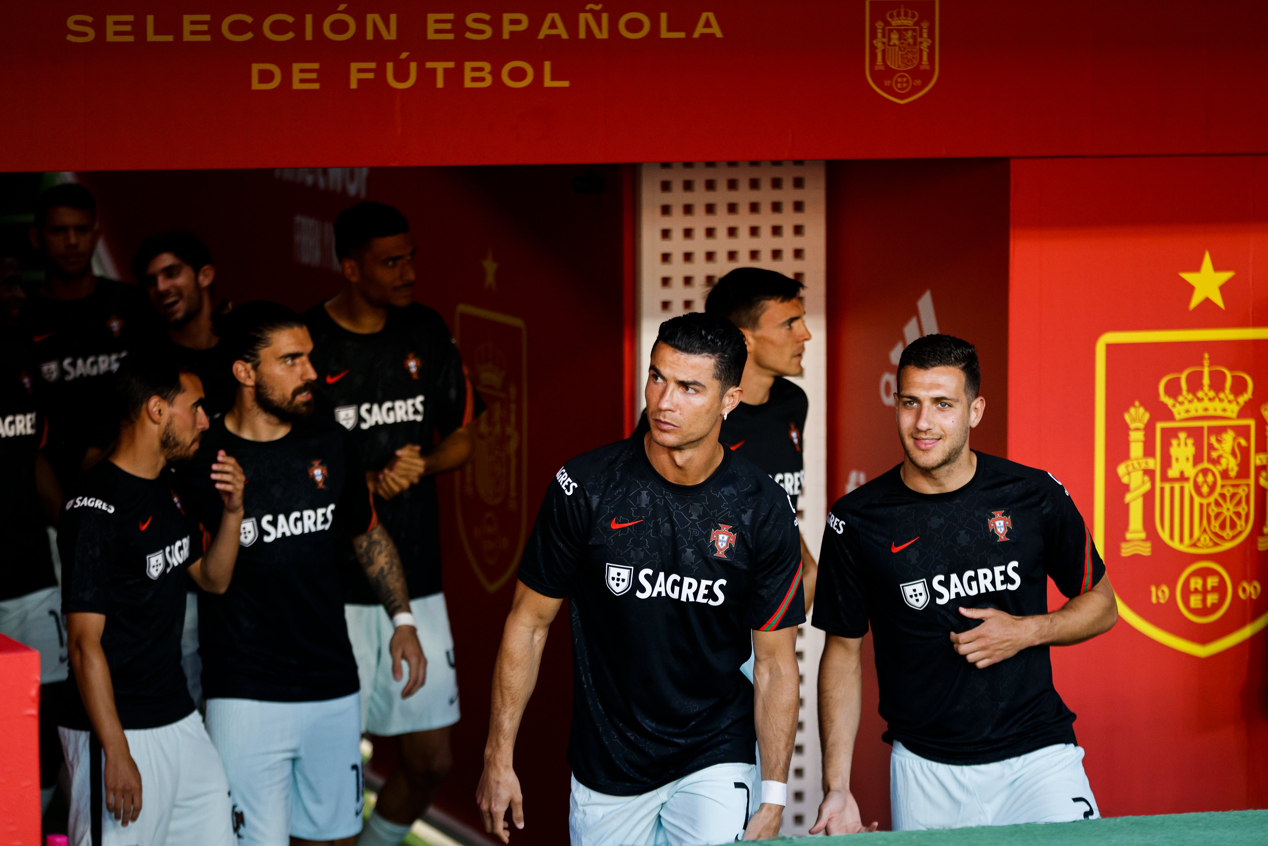 Cristiano Ronaldo suplente em Espanha vs Portugal para a UEFA Nations League 2022.