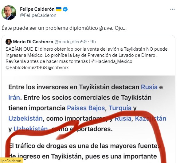 Felipe Calderón arremetió contra Amlo en Twitter (Captura)