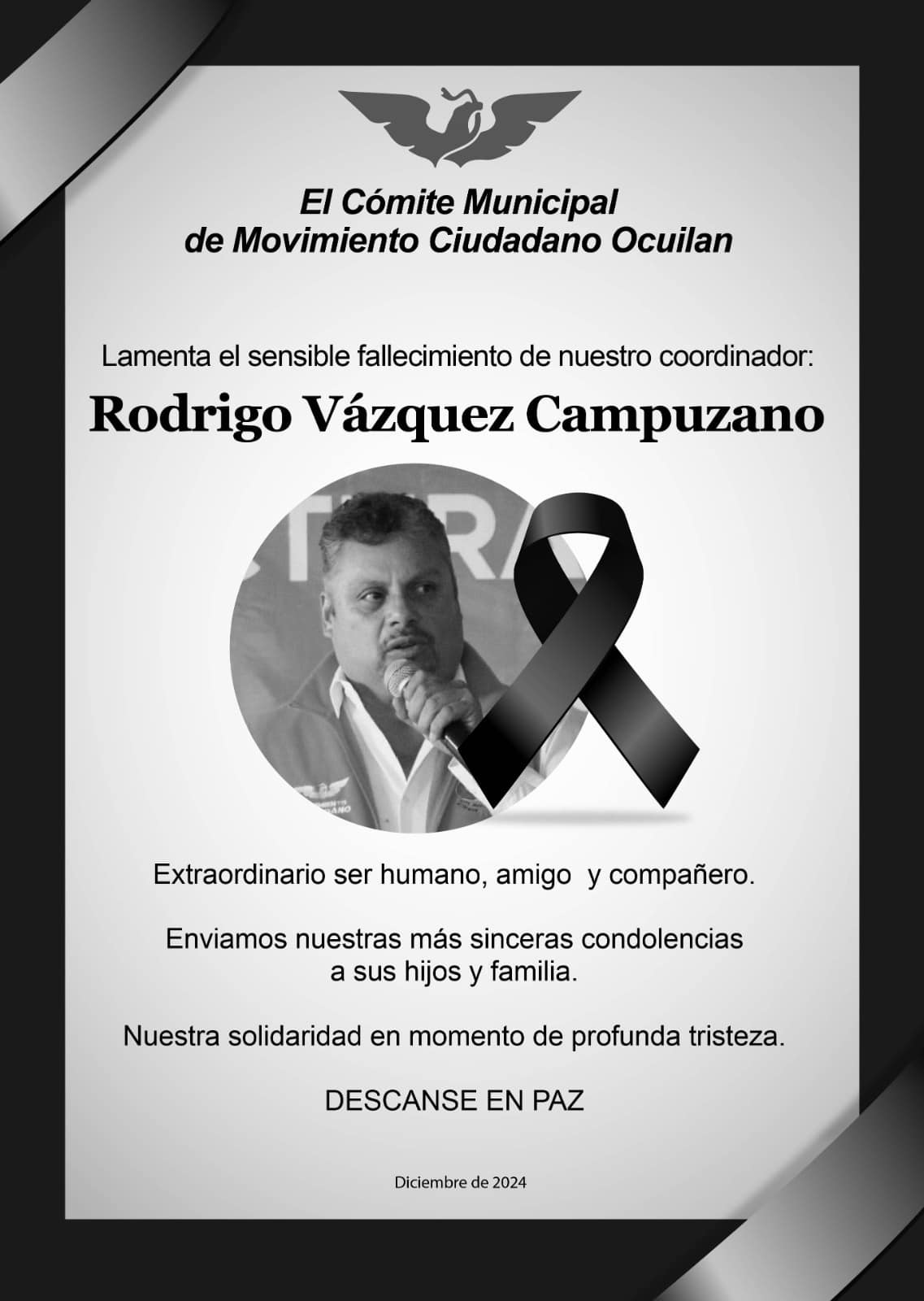 Asesinan a Rodrigo Vázquez en Edomex, coordinador regional de Movimiento  Ciudadano y empresario - Infobae