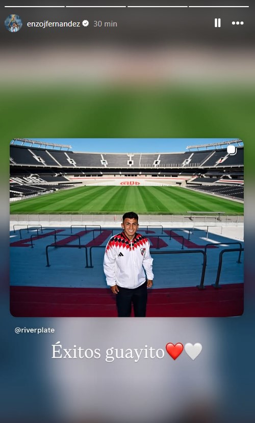 El mensaje de Enzo Fern&aacute;ndez a Thiago Almada tras ser presentado oficialmente en River Plate: 