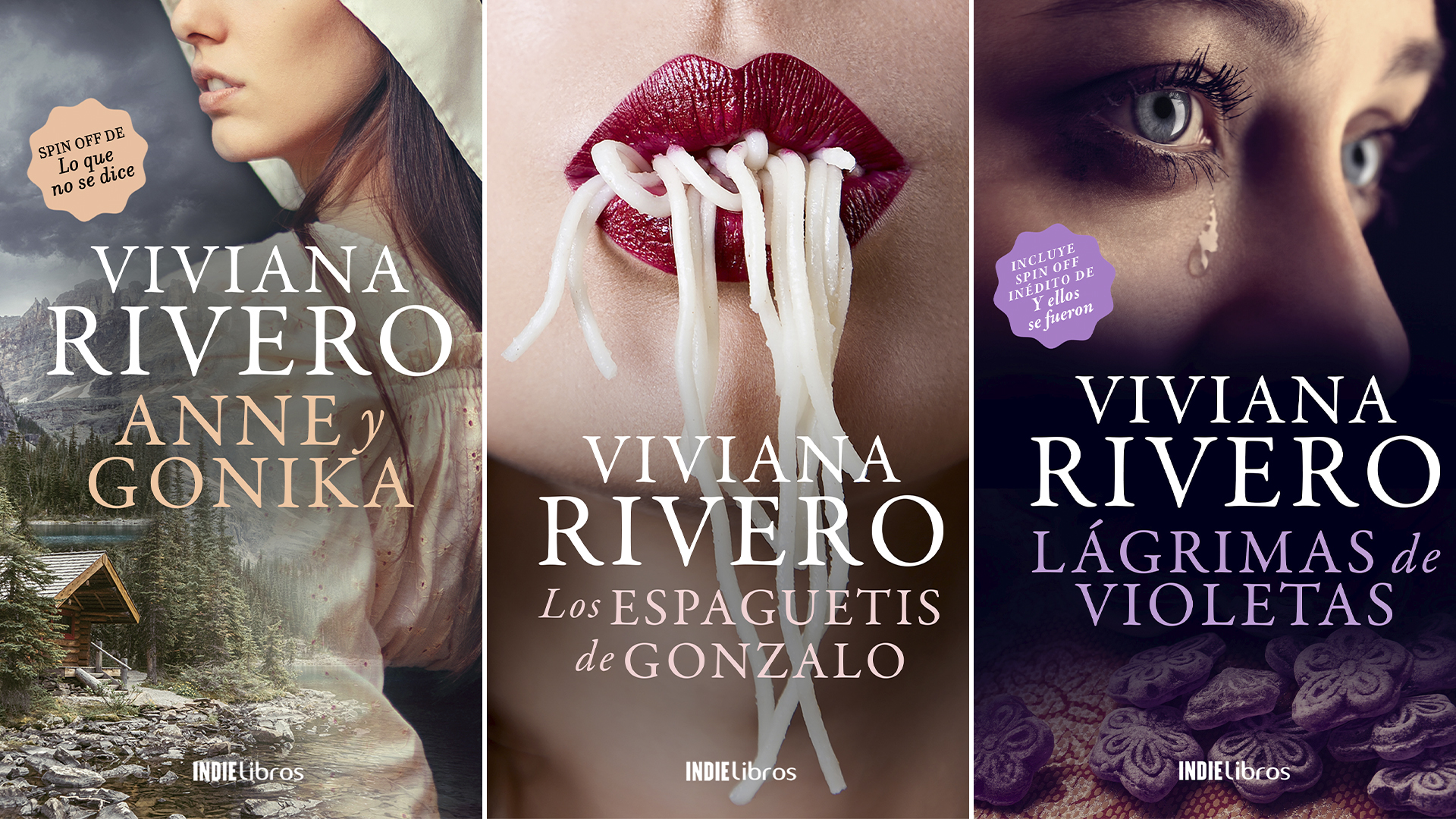 The three exclusive stories by Viviana Rivero at Bajalibros.com
