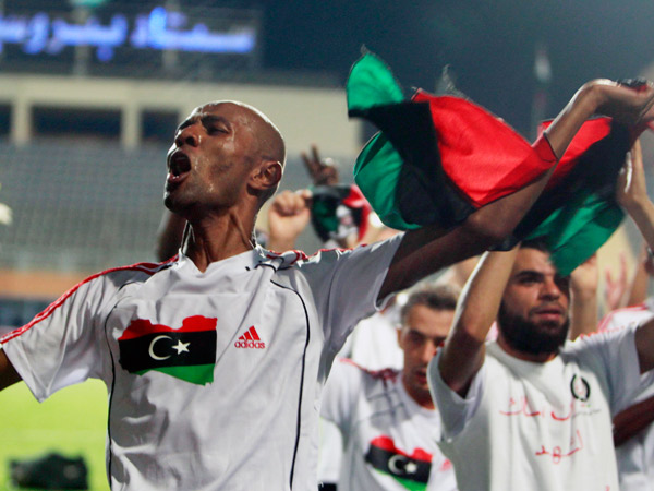 Imagen de archivo de la selección de futbol de Libia
Reuters