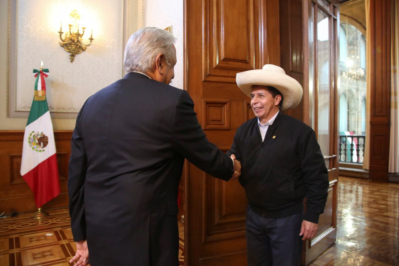 En septiembre de 2021 el presidente López Obrador recibió a su entonces homólogo de Perú en Palacio Nacional, antes de la cumbre de la CELAC (Foto: Reuters)
