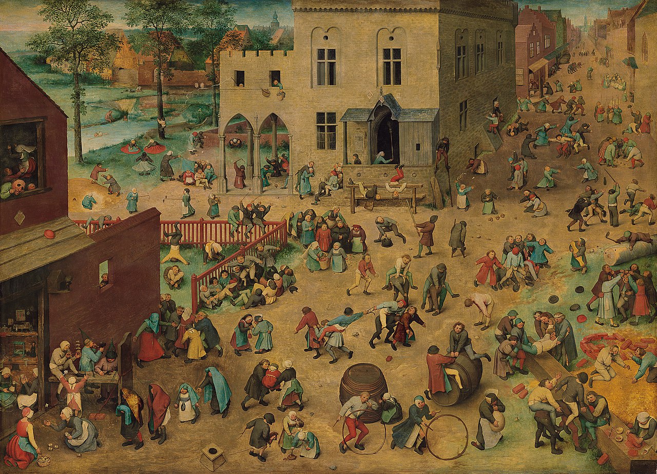 ‘Juego de niños’ (1560), del pintor belga Pieter Brueghel el Viejo (1526-1569), en custodia del Museo de Historia del Arte de Viena, que originalmente mide 118 centímetros x 161 centímetros
