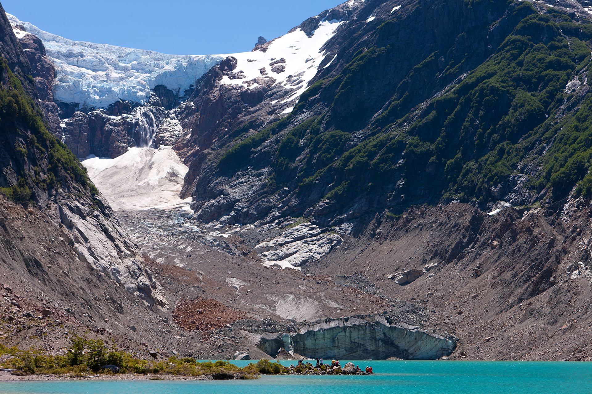 Glaciar Torrecillas en el Parque Nacional Los Alerces, provincia de Chubut