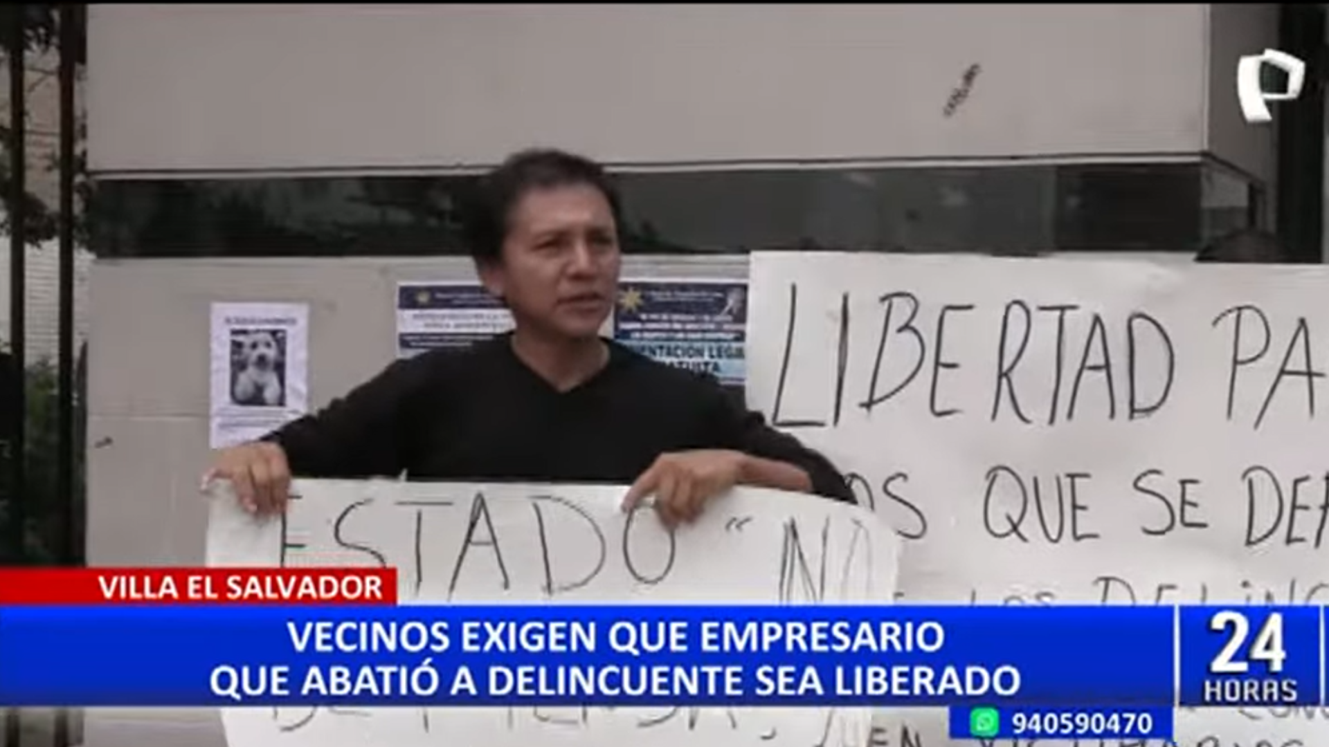 Vecinos piden liberación del dueño de chifa de Villa El Salvador.
Foto: 24 Horas