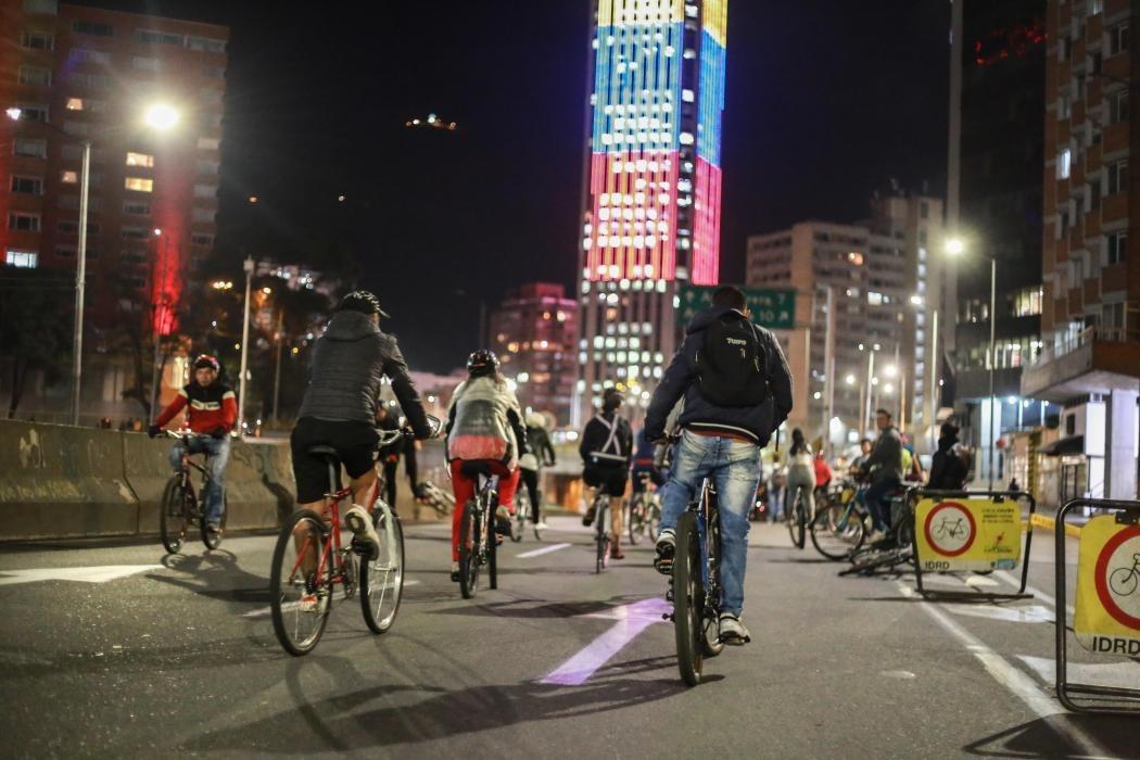 Este jueves 9 de diciembre se realizará una nueva jornada de la Ciclovía Nocturna de Bogotá. Foto: Alcaldía de Bogotá