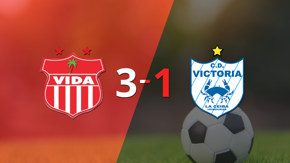 Con un marcador 3-1, Vida derrotó a CD Victoria por el clásico ceibeño