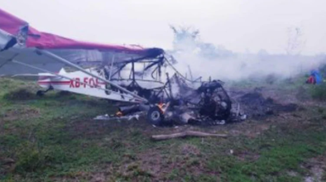 Primeros reportes indican que se trata de avioneta fumigadora, que se encontraba laborando sobre cañales (Foto: Especial)