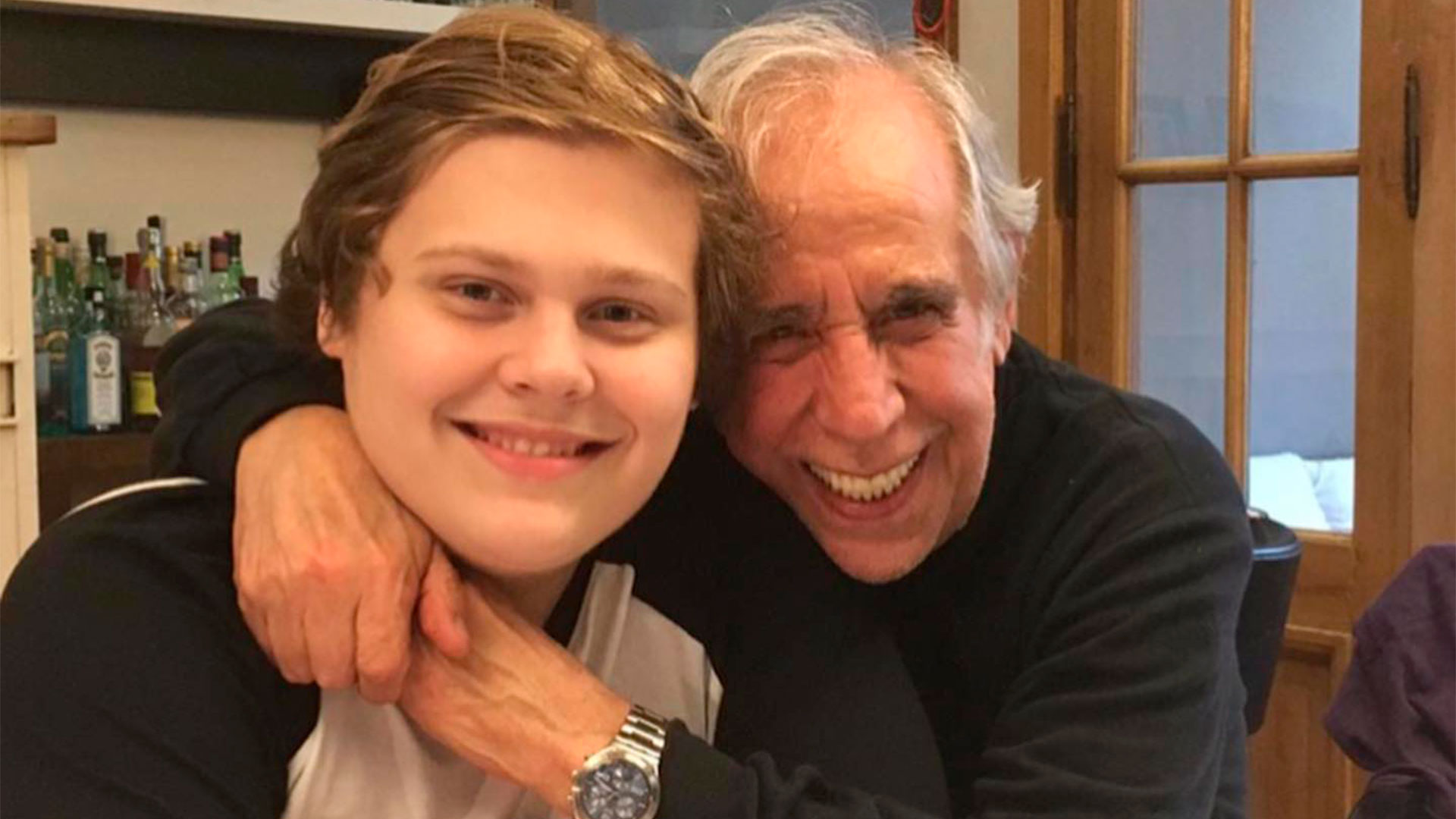 Luca Martin junto a su abuelo, Julio Dupláa (Instagram)
