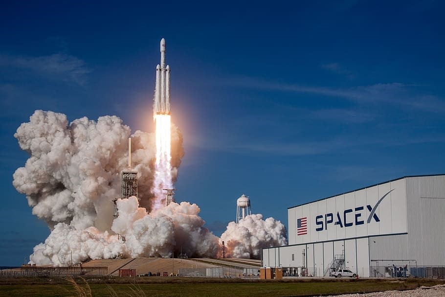 26-07-2021 Lanzamiento de un Falcon Heavy, de Space X
