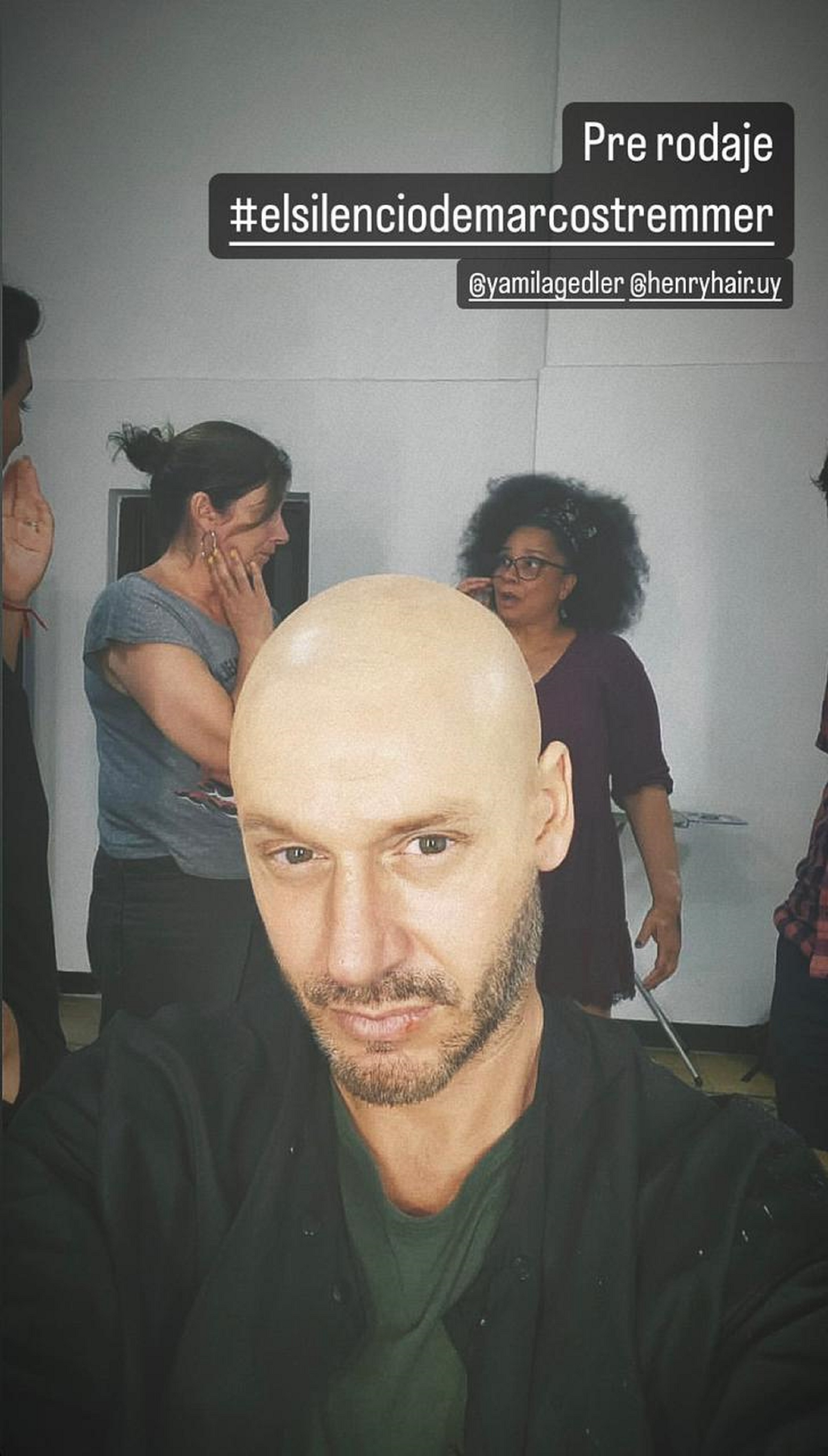 Benjamín Vicuña y la imagen que compartió sobre la filmación de El silencio de Marcos Tremmer, su nuevo filme (Instagram)