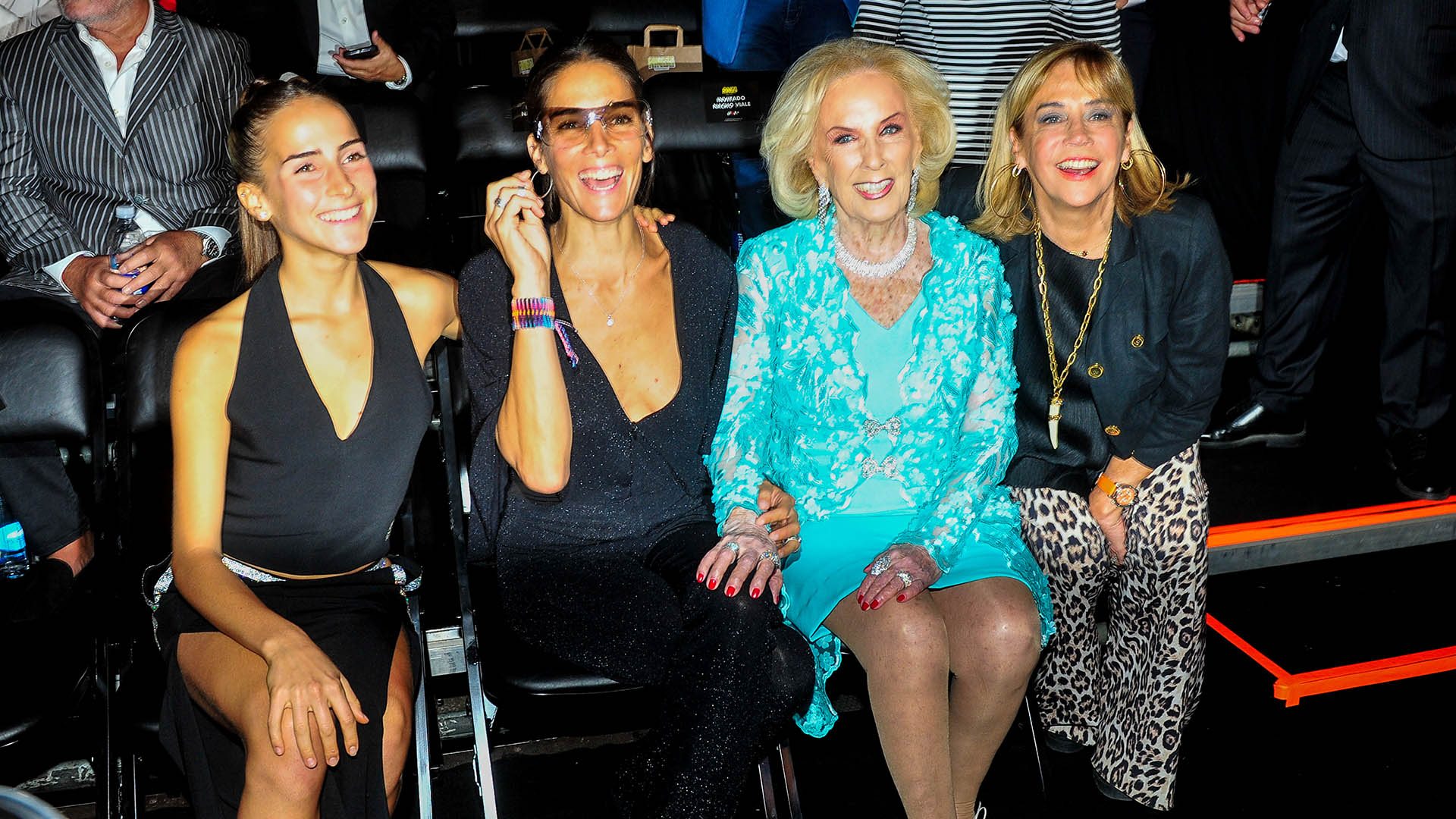 Mirtha Legrand, Juana Viale, Marcela Tinayre y Ámbar de Benedictis 