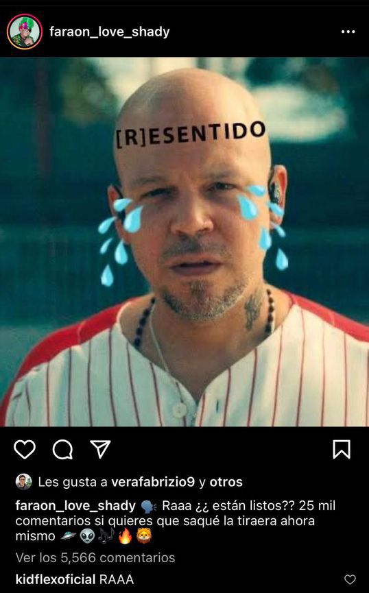 فرعون لوف شادي أصدر أغنية جديدة حيث يلقي Residente بعد قتال مع J Balvin Infobae 9494