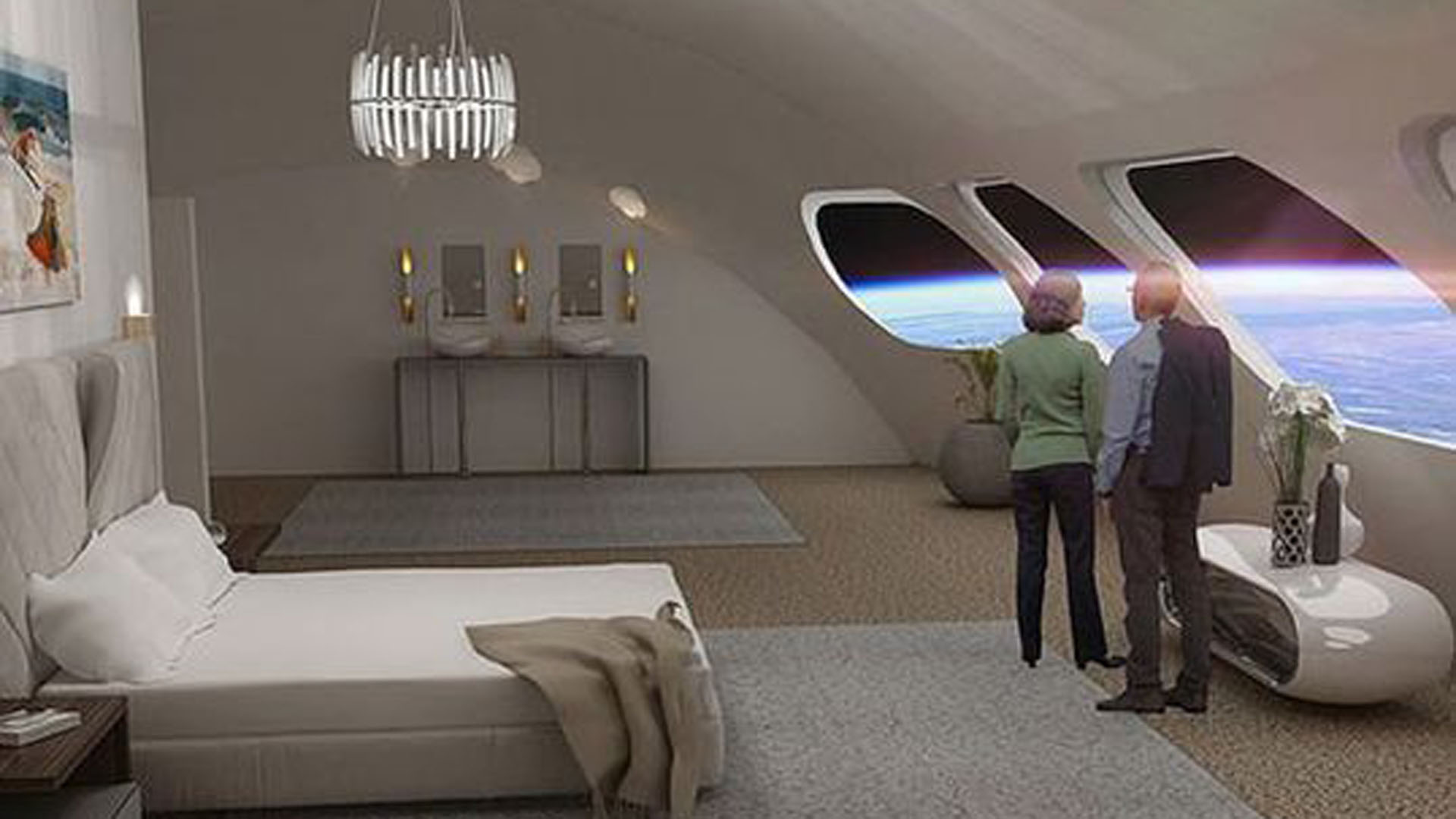 Los hoteles espaciales tendrán todas las comodidades de un crucero, pero con una vista increíble, aseguran sus futuros constructores (Gateway Foundation)