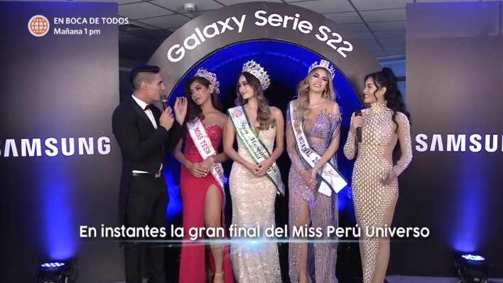 Ingresan las ganadoras de diferentes categorías del Miss Perú. (Foto: Captura)