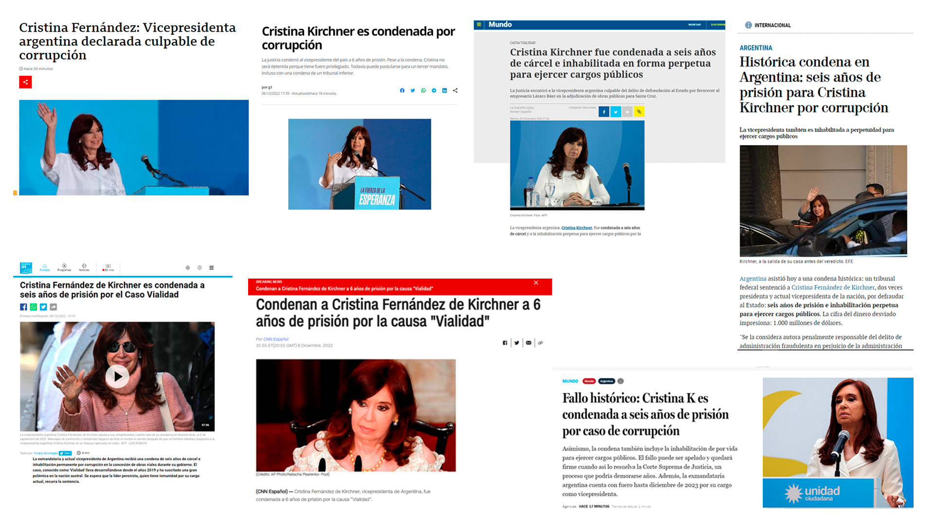 Cristina Kirchner es condenada