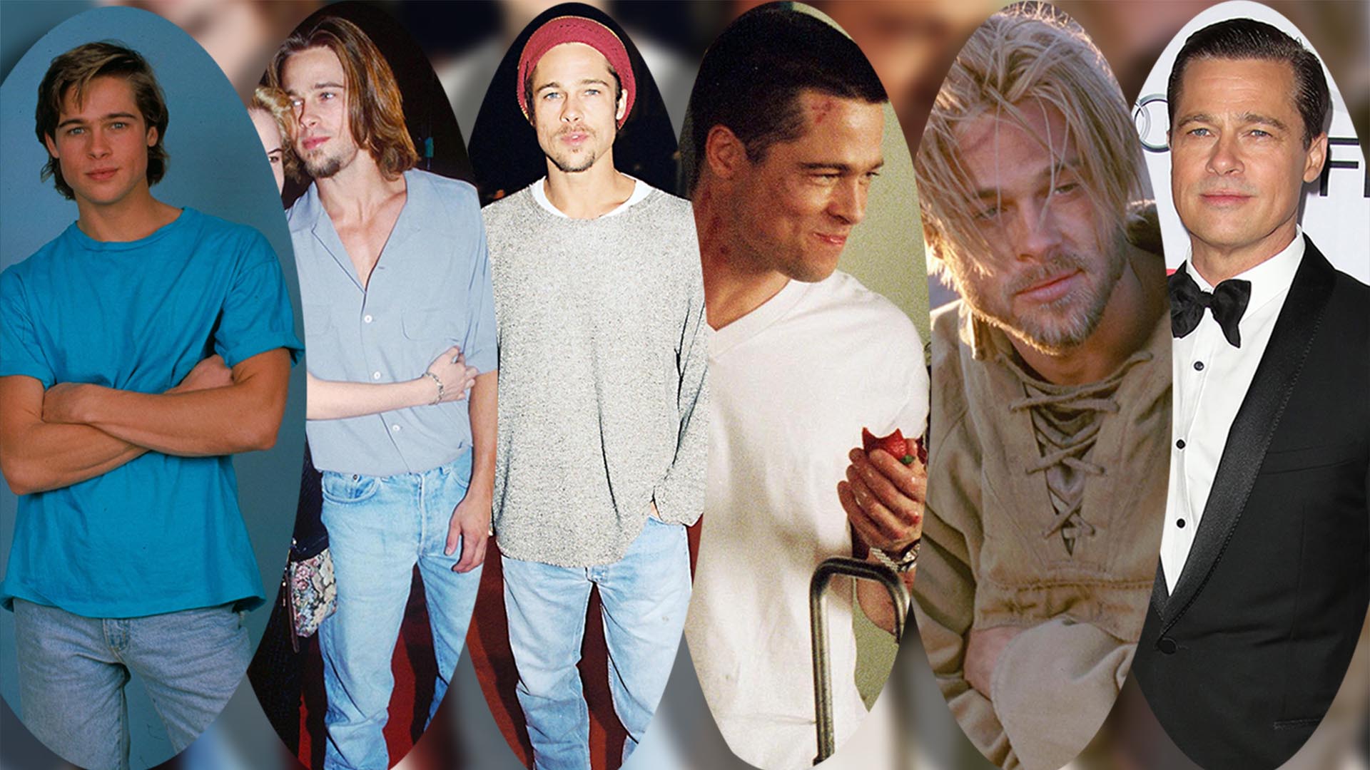 Brad Pitt y sus distintos looks a través de los años 
