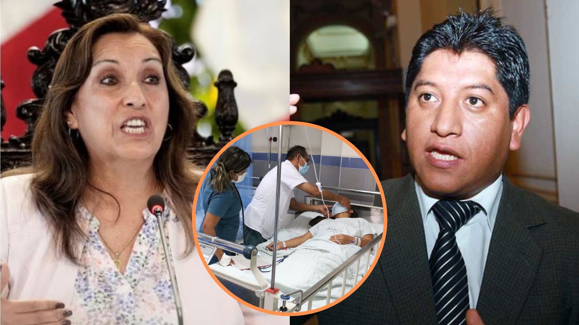 Josué Gutiérrez, titular de la Defensoría del Pueblo, tuvo duras palabras para la presidenta Dina Boluarte por la emergencia del dengue en el país. (Composición Infobae: La Tercera/RPP)