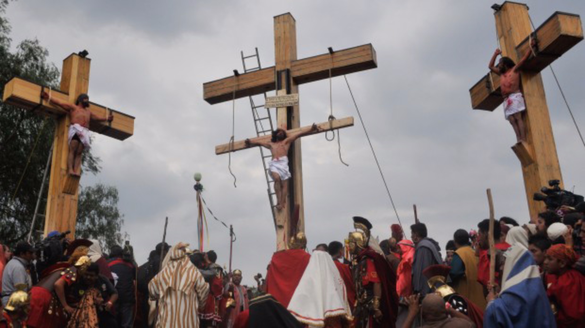 La Pasión de Cristo, representación en Iztapalapa. 
(Foto: Cuartoscuro)