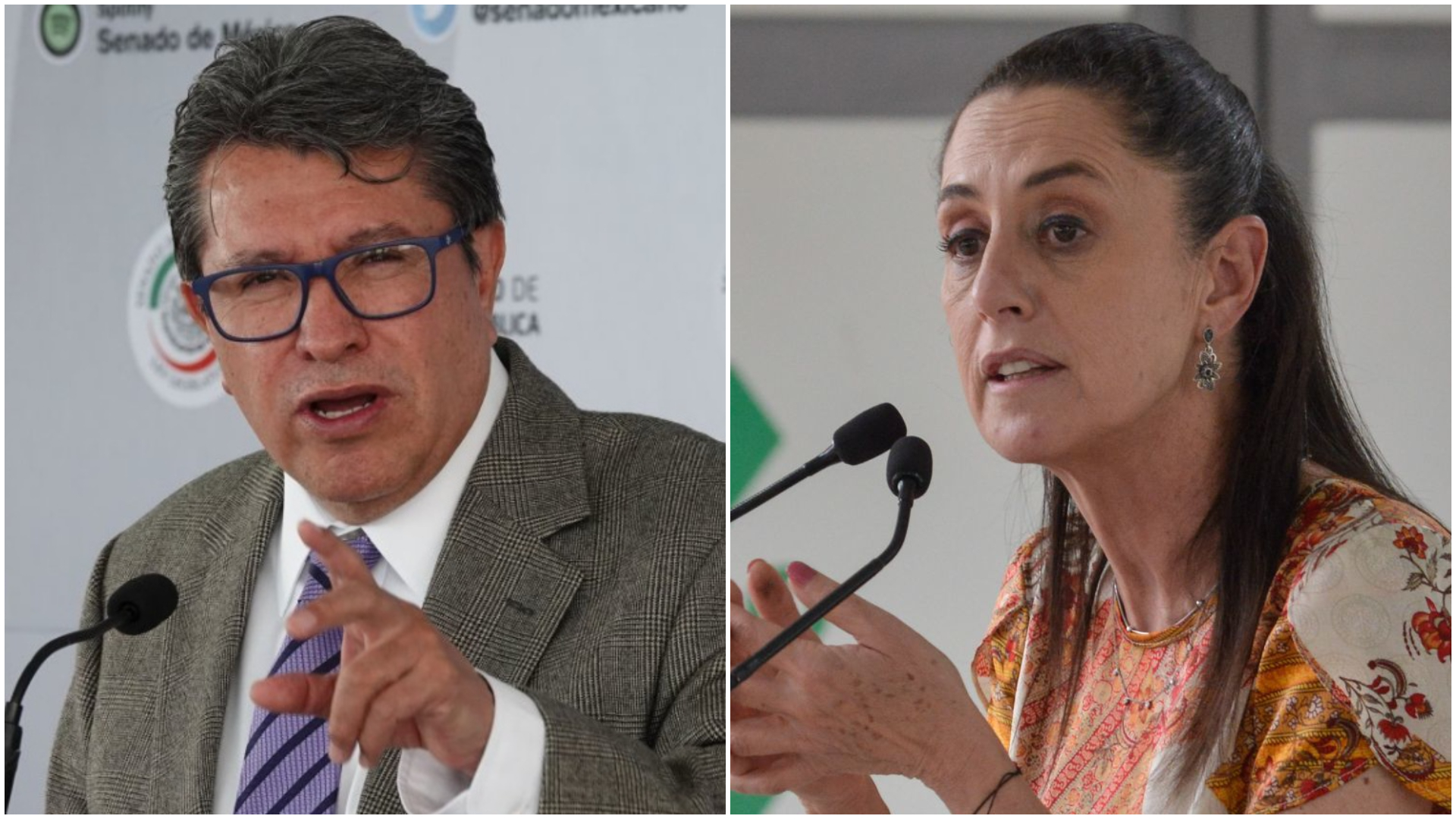 Claudia Sheinbaum negó querer entrar en controversia con Ricardo Monreal (Fotos: Senado/CUARTOSCURO)