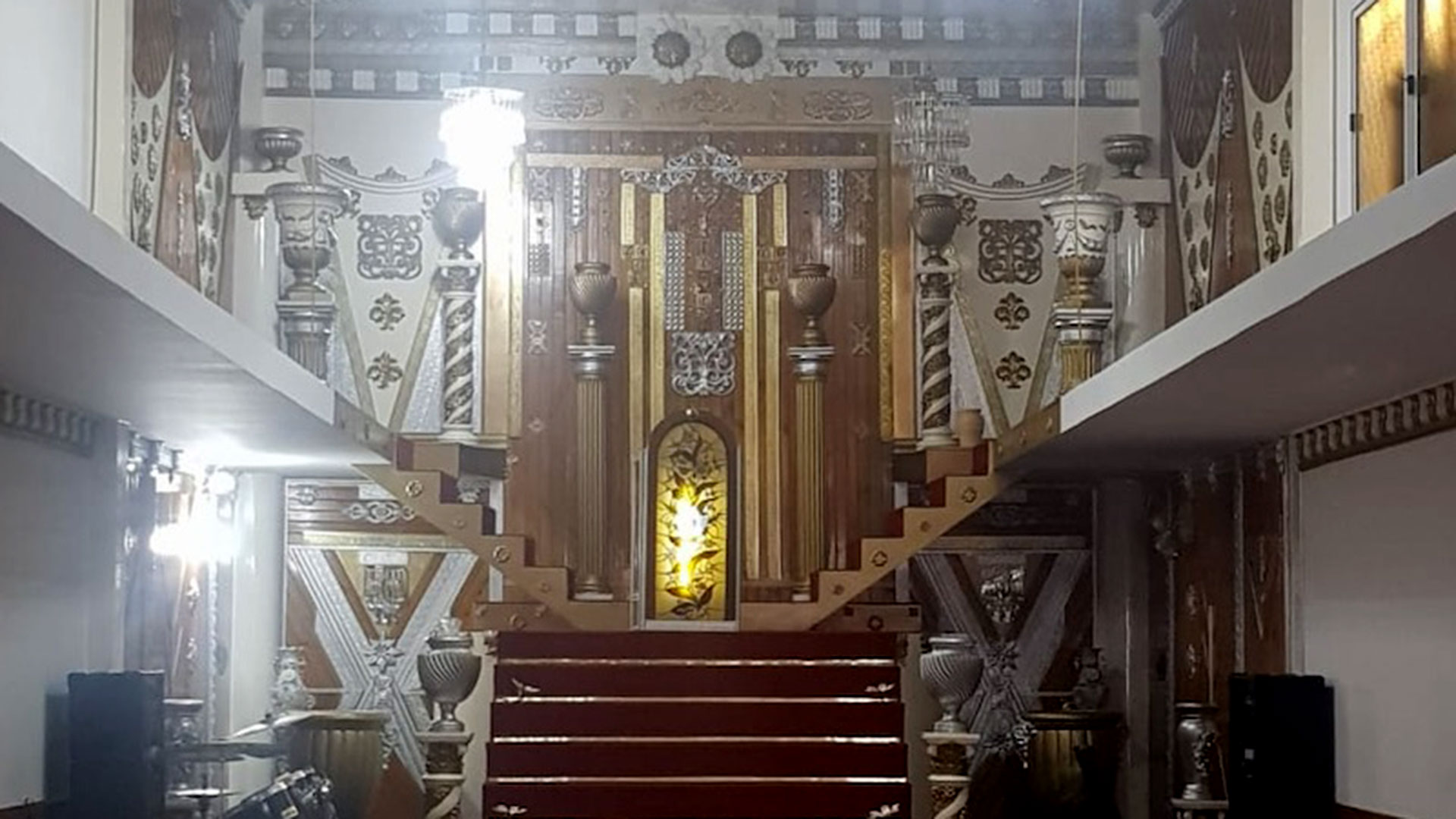 El templo de San Justo donde operaba la organización