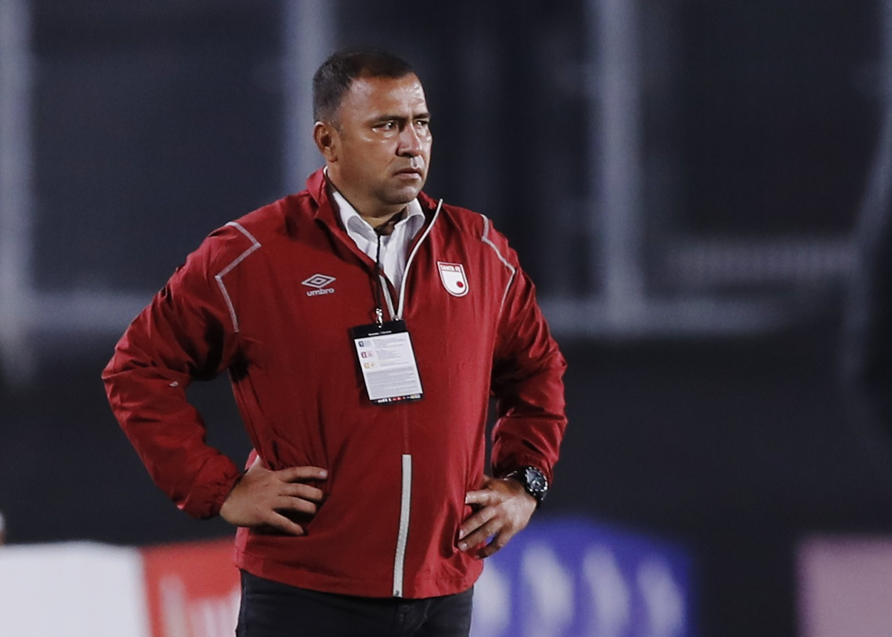 Harold Rivera, técnico de Independiente Santa Fe. via REUTERS/Juan Ignacio Roncoroni
