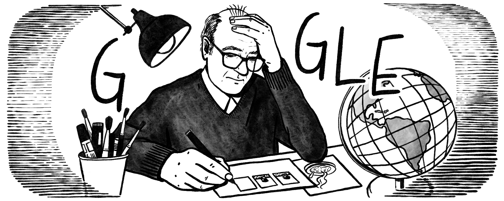 Google homenajea a Quino con este doodle. (Google)