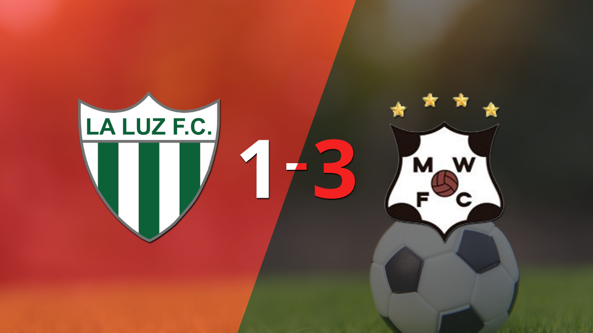 Wanderers visitó y goleó 3-1 a La Luz