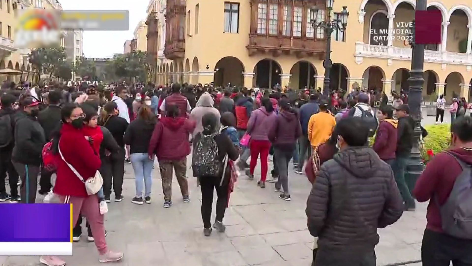 Protesta en la Plaza Mayor (Latina Noticias)