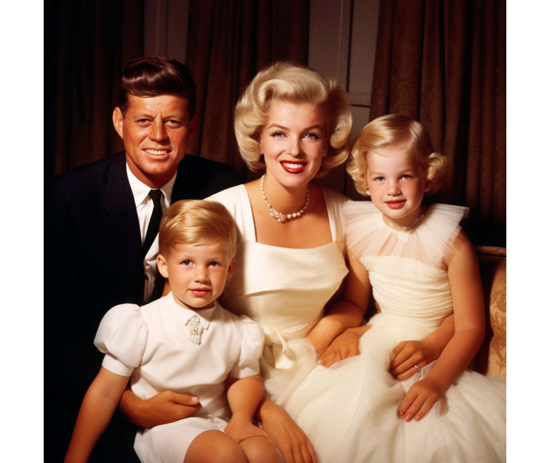 El presidente John Fitzgerald Kennedy y Marilyn Monroe, la pareja soñada del sueño americano