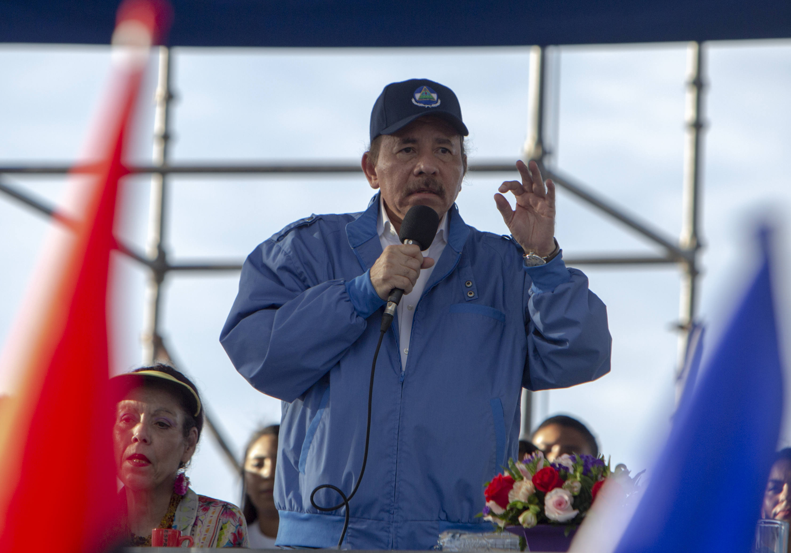 Ortega busca su tercera reelección consecutiva y segunda con su esposa, la vicepresidenta Rosario Murillo (EFE/Jorge Torres/Archivo)
