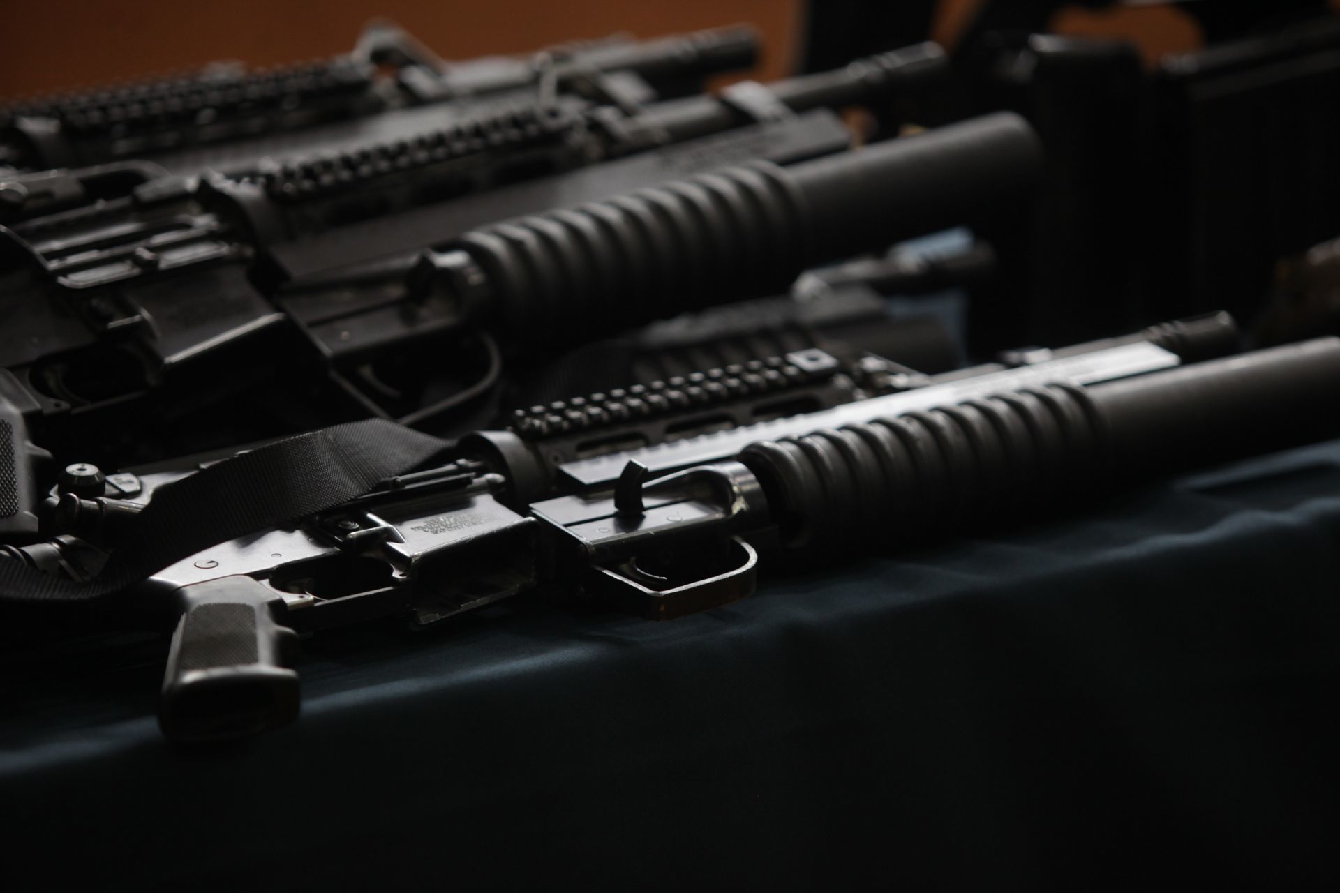 Armas largas aseguradas en México.  (FOTO: JUAN PABLO ZAMORA /CUARTOSCURO.COM)