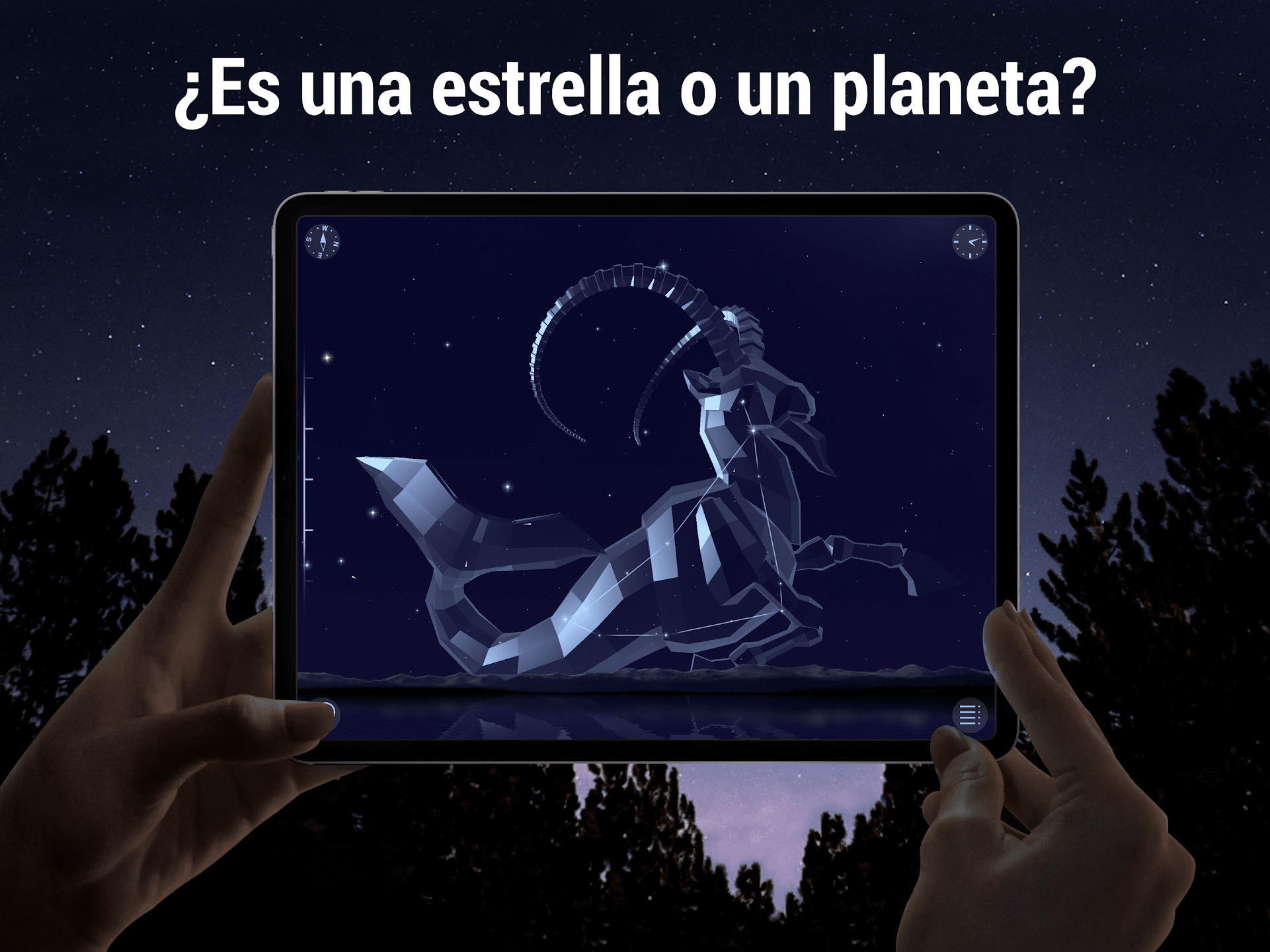 Está aplicación utiliza la realidad aumentada para volver aún más detalladas algunas de las imágenes renderizadas de planetas y la visión integral de los objetos del sistema solar. (Star Walk 2)