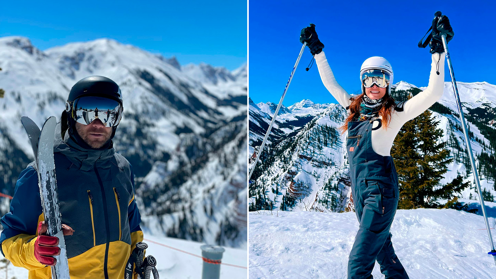 Nico Riera y Débora Bello publicaron fotos desde Aspen a fines de marzo