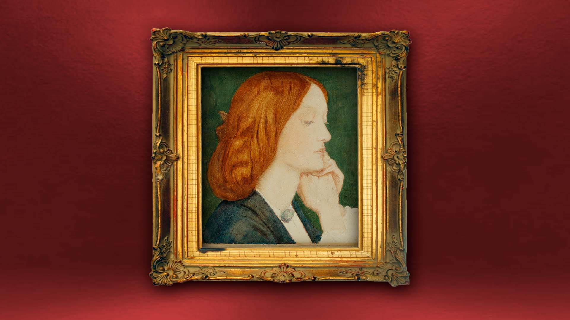 "Retrato de Elizabeth Siddal" (1854), por Dante Gabriel Rossetti